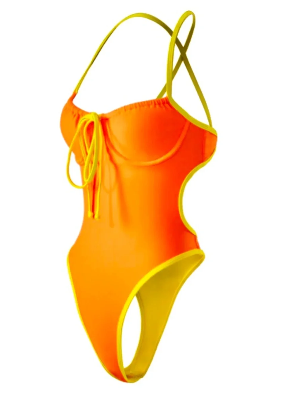 NEW Sbovia Orange Peel High Cut One Piece Swimsuit | Size XS